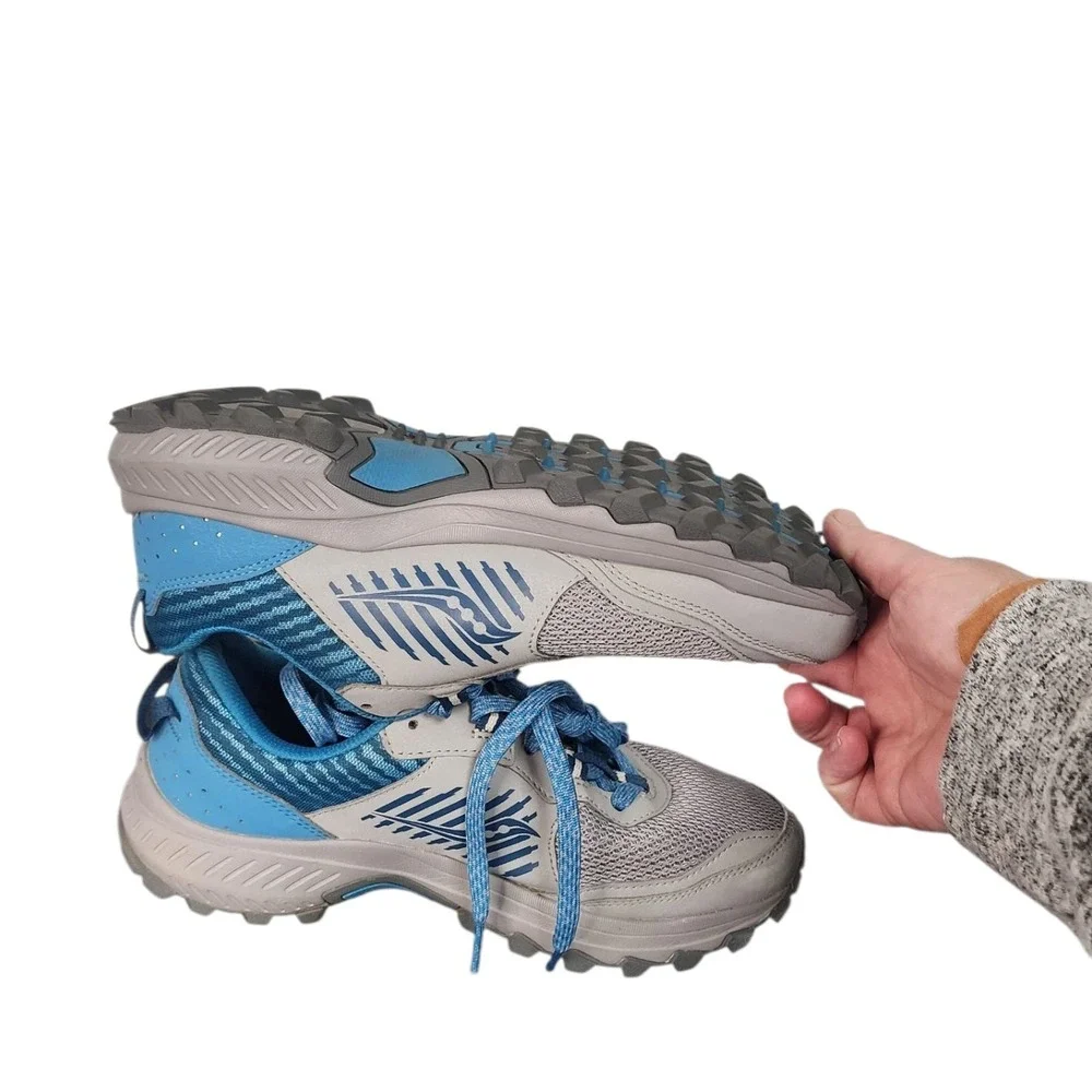 Saucony‎ Excursion TR 15 Women's Trail Running Shoes Grey Blue Size 8